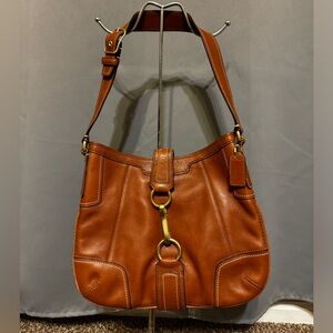 Coach Nutmeg Brown Hampton Leather Purse